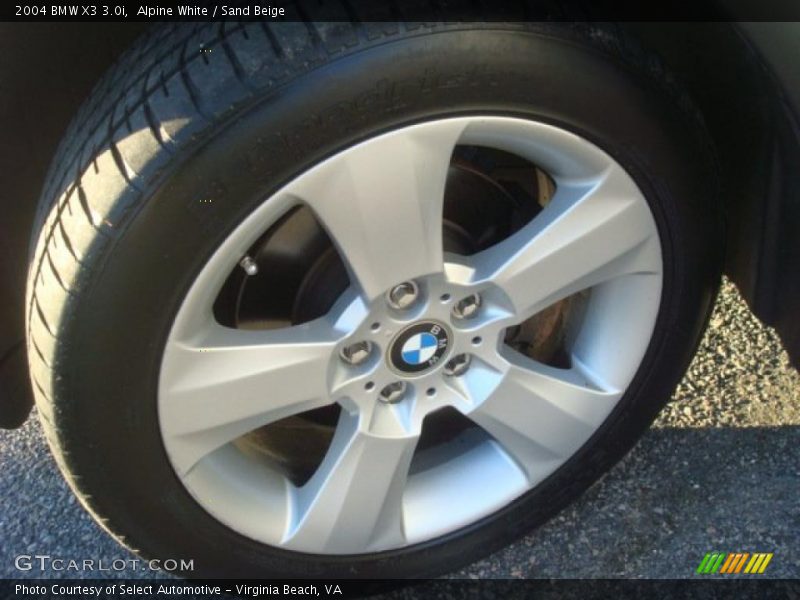 Alpine White / Sand Beige 2004 BMW X3 3.0i