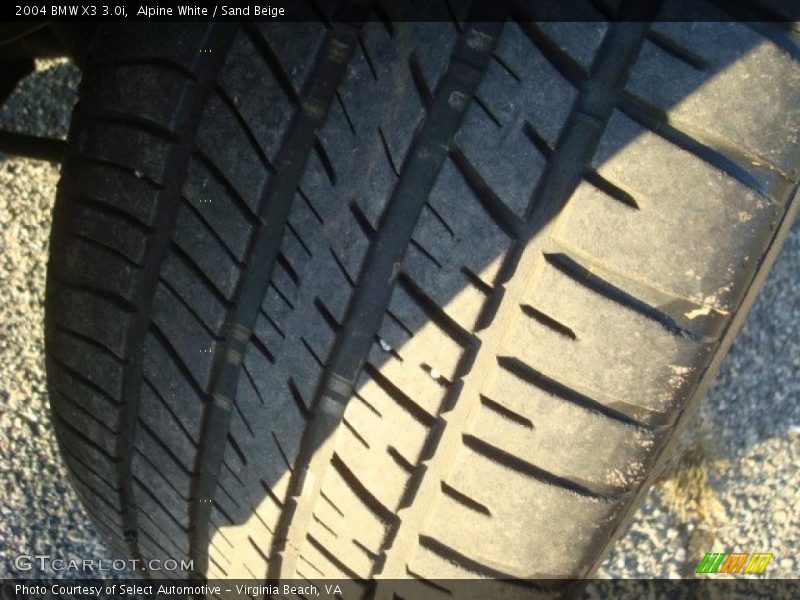 Alpine White / Sand Beige 2004 BMW X3 3.0i