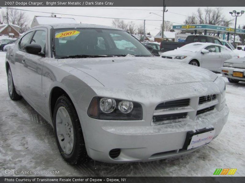 Bright Silver Metallic / Dark Slate Gray 2007 Dodge Charger