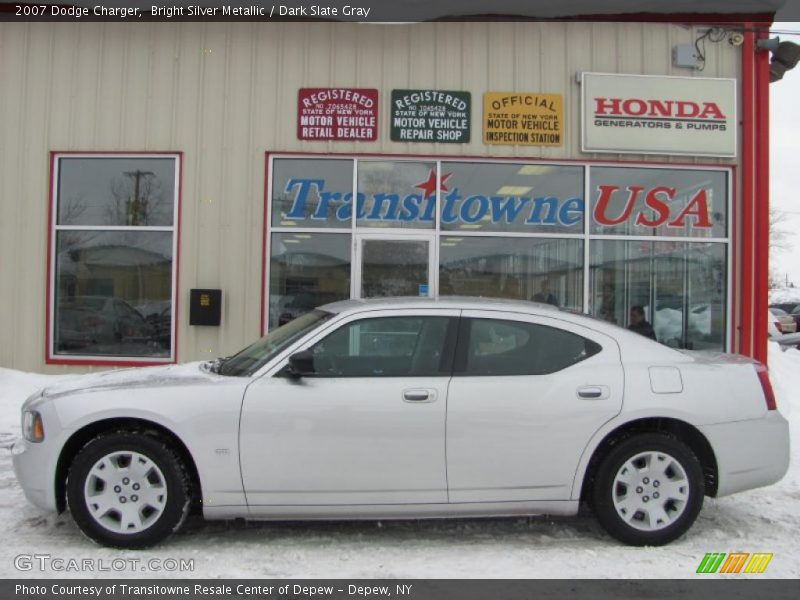 Bright Silver Metallic / Dark Slate Gray 2007 Dodge Charger