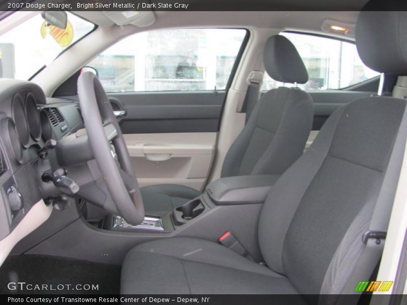 Bright Silver Metallic / Dark Slate Gray 2007 Dodge Charger