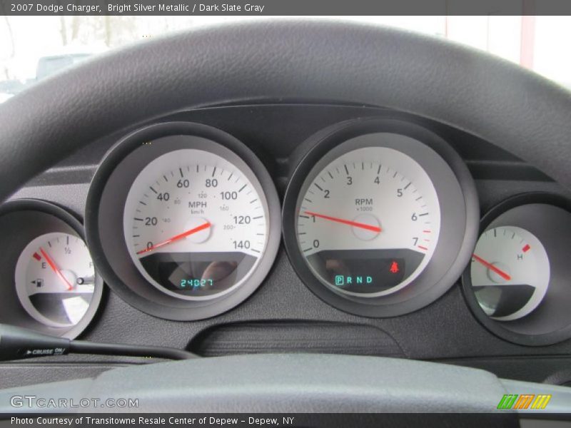 Bright Silver Metallic / Dark Slate Gray 2007 Dodge Charger