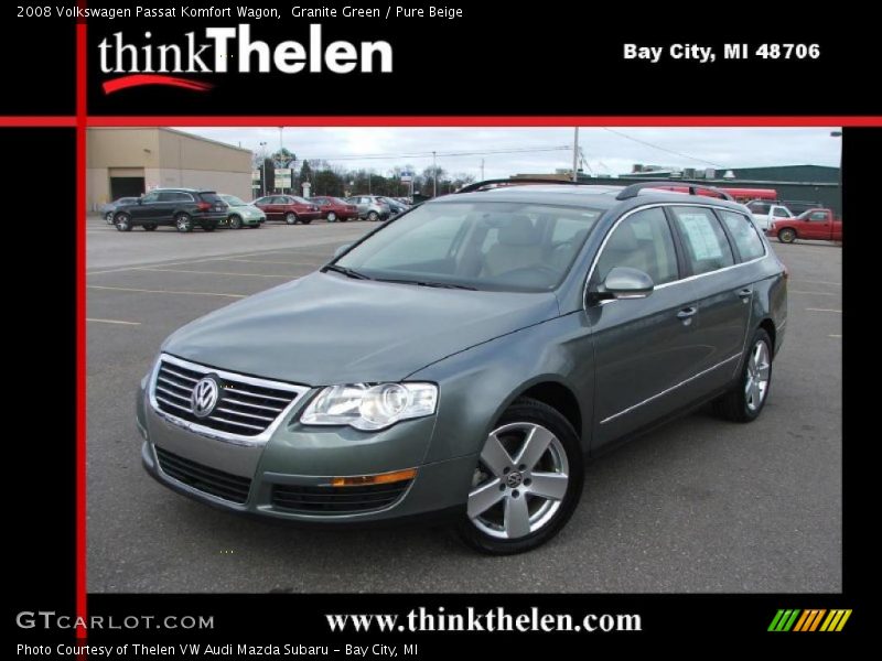 Granite Green / Pure Beige 2008 Volkswagen Passat Komfort Wagon