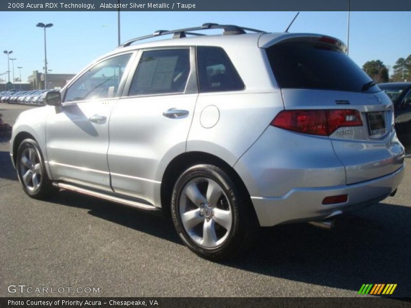 Alabaster Silver Metallic / Taupe 2008 Acura RDX Technology