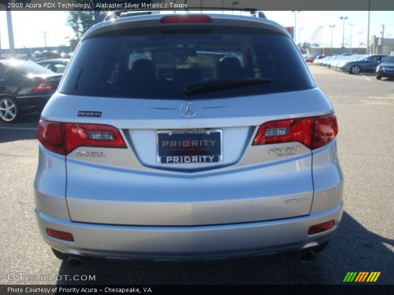 Alabaster Silver Metallic / Taupe 2008 Acura RDX Technology