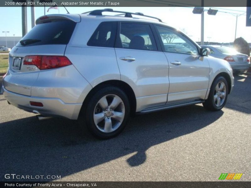 Alabaster Silver Metallic / Taupe 2008 Acura RDX Technology
