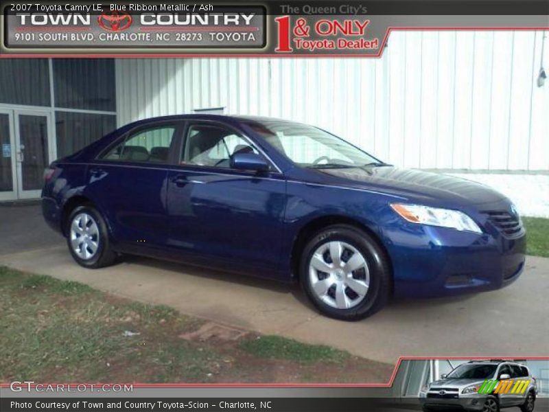 Blue Ribbon Metallic / Ash 2007 Toyota Camry LE