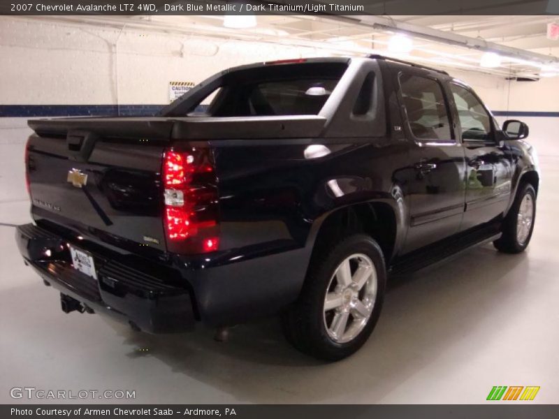 Dark Blue Metallic / Dark Titanium/Light Titanium 2007 Chevrolet Avalanche LTZ 4WD