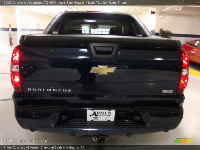 Dark Blue Metallic / Dark Titanium/Light Titanium 2007 Chevrolet Avalanche LTZ 4WD