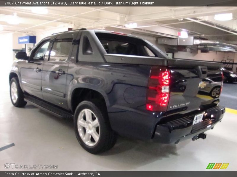 Dark Blue Metallic / Dark Titanium/Light Titanium 2007 Chevrolet Avalanche LTZ 4WD