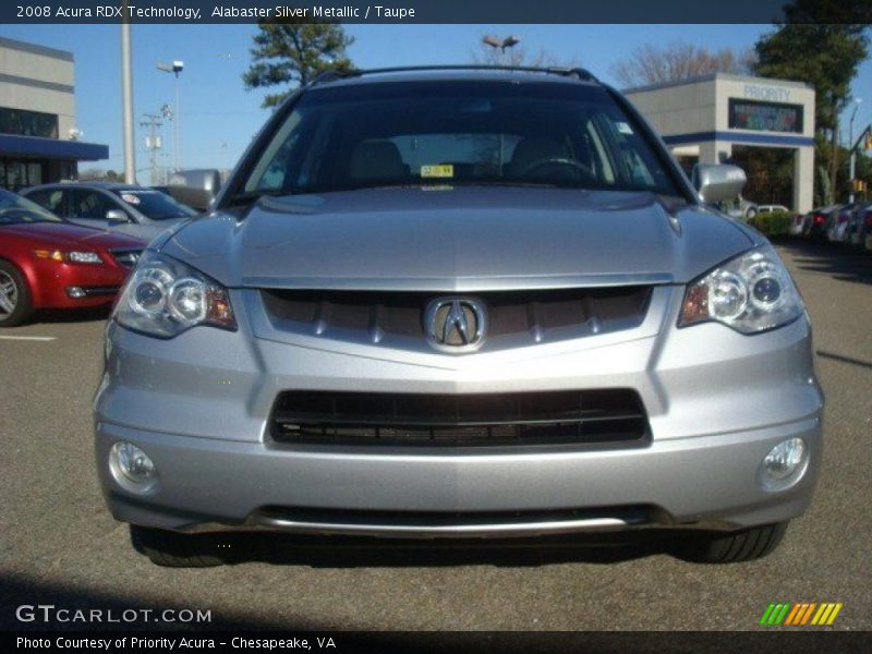 Alabaster Silver Metallic / Taupe 2008 Acura RDX Technology