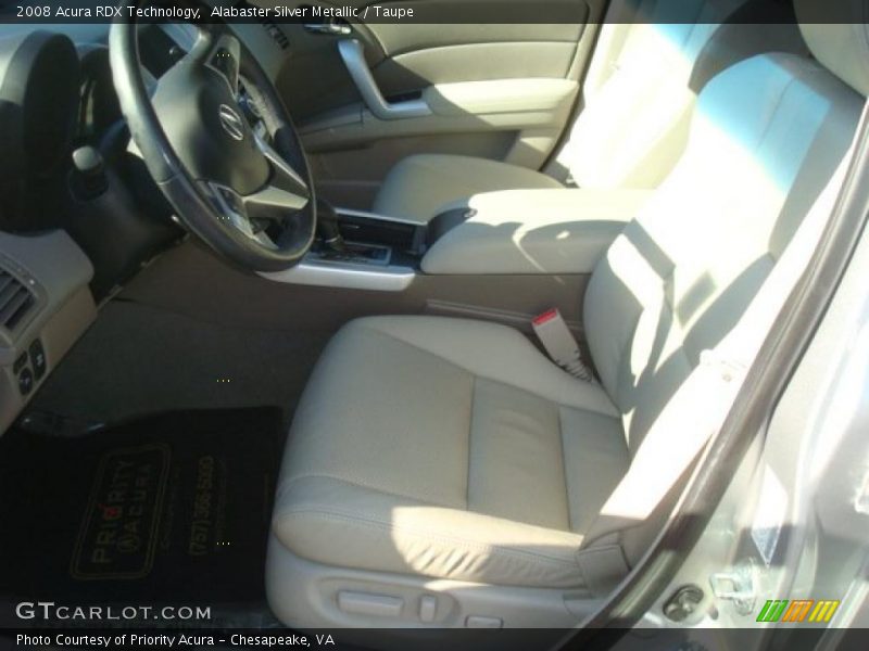 Alabaster Silver Metallic / Taupe 2008 Acura RDX Technology