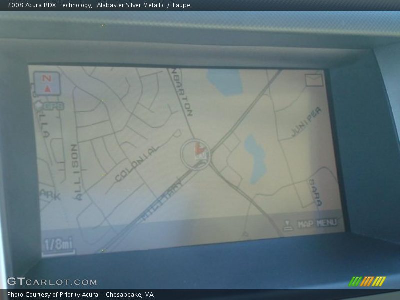 Alabaster Silver Metallic / Taupe 2008 Acura RDX Technology