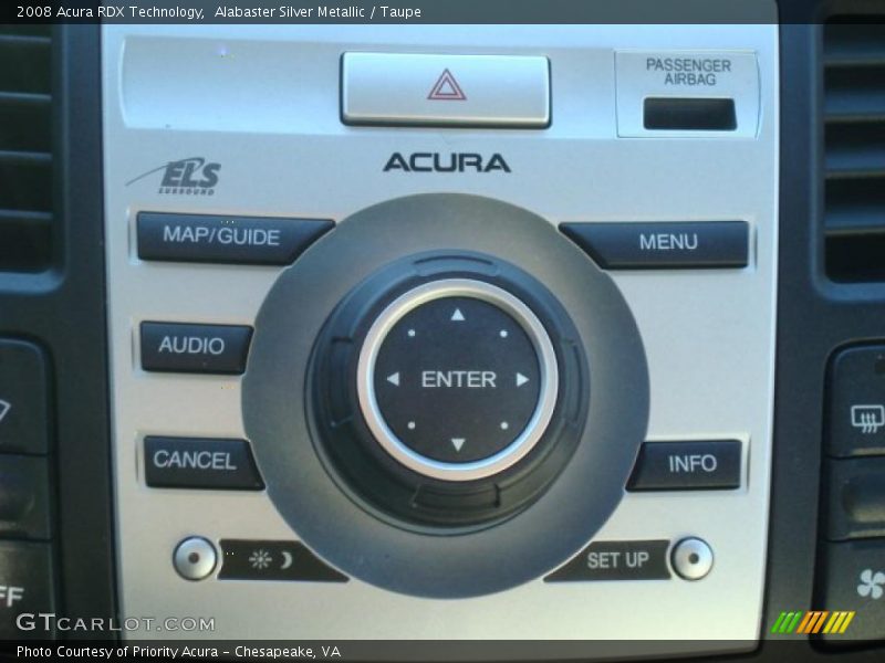 Alabaster Silver Metallic / Taupe 2008 Acura RDX Technology