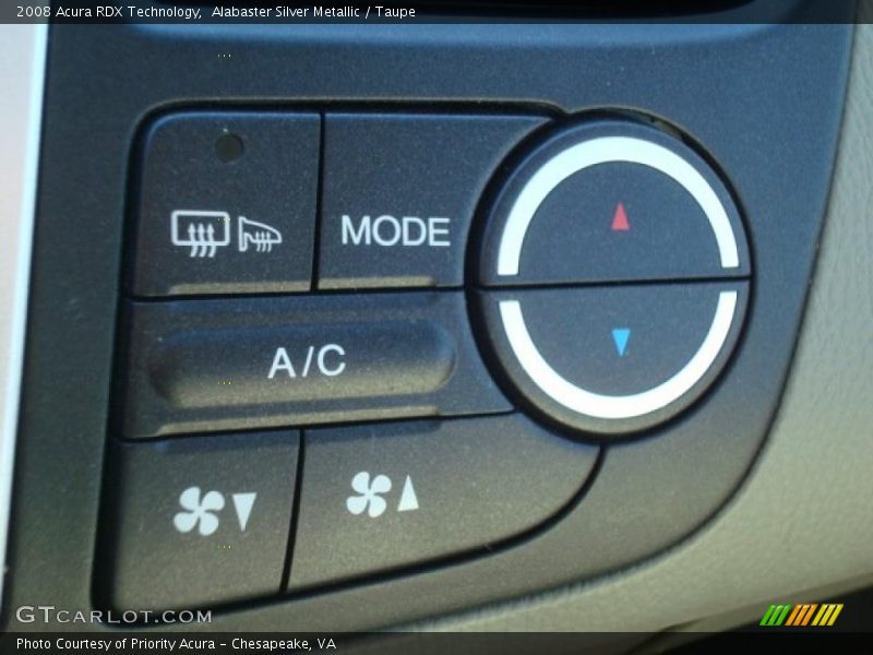 Alabaster Silver Metallic / Taupe 2008 Acura RDX Technology
