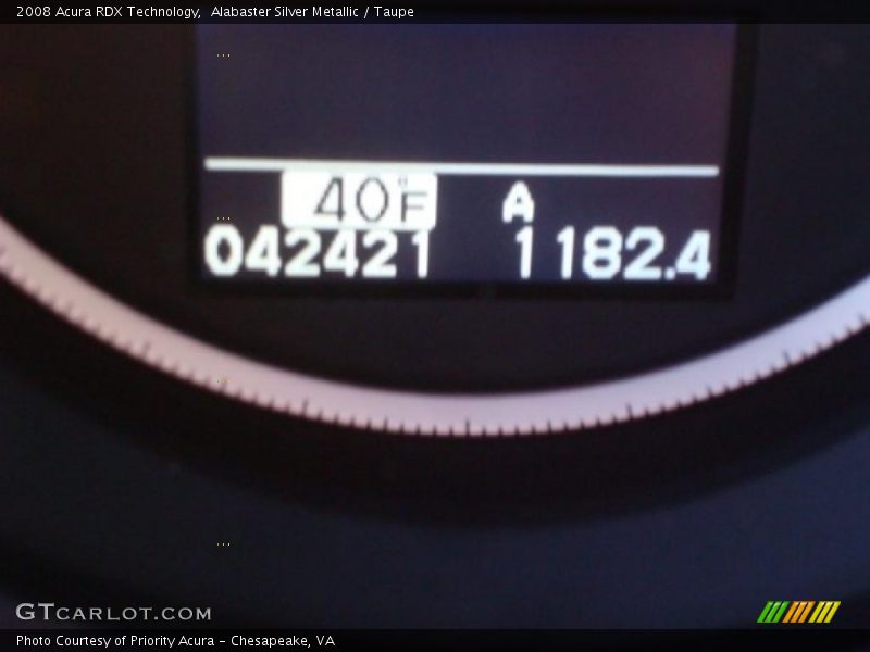 Alabaster Silver Metallic / Taupe 2008 Acura RDX Technology