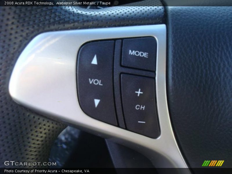 Alabaster Silver Metallic / Taupe 2008 Acura RDX Technology