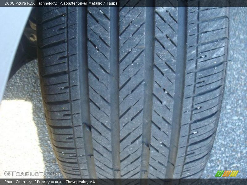 Alabaster Silver Metallic / Taupe 2008 Acura RDX Technology