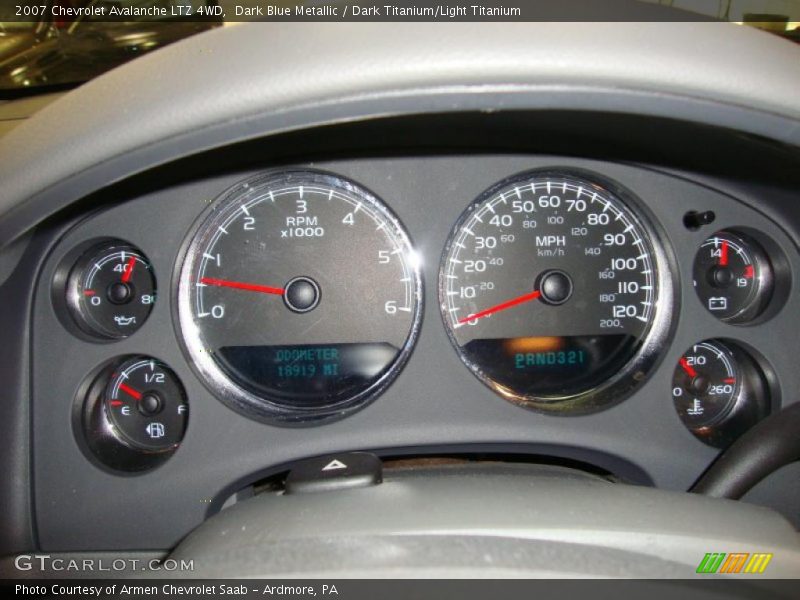 Dark Blue Metallic / Dark Titanium/Light Titanium 2007 Chevrolet Avalanche LTZ 4WD