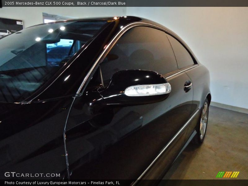 Black / Charcoal/Dark Blue 2005 Mercedes-Benz CLK 500 Coupe