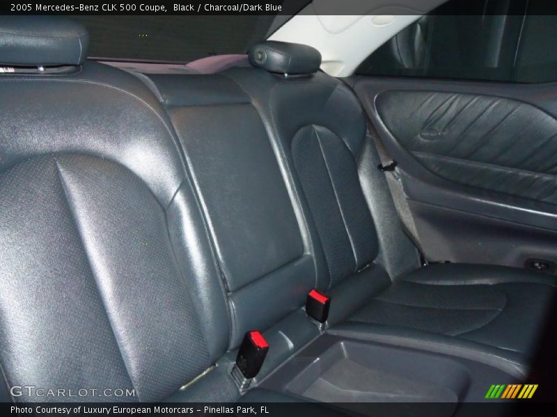 Black / Charcoal/Dark Blue 2005 Mercedes-Benz CLK 500 Coupe
