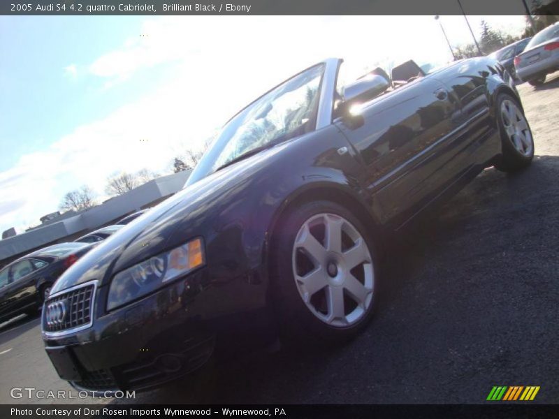 Brilliant Black / Ebony 2005 Audi S4 4.2 quattro Cabriolet