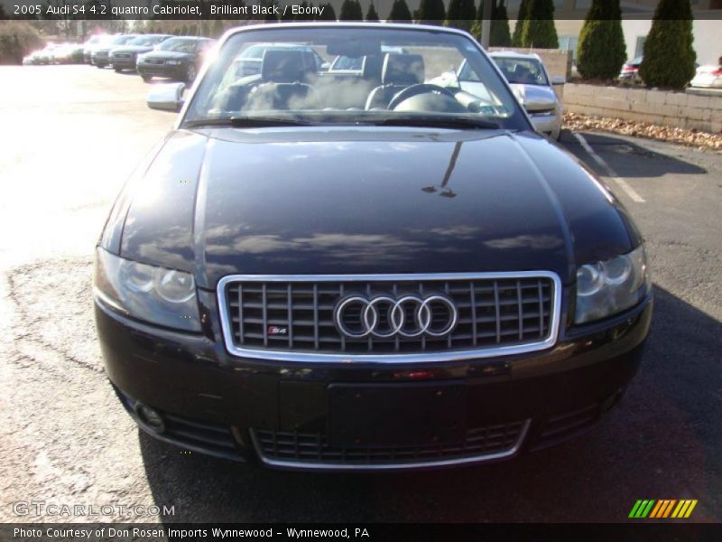 Brilliant Black / Ebony 2005 Audi S4 4.2 quattro Cabriolet