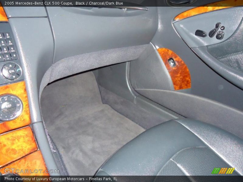 Black / Charcoal/Dark Blue 2005 Mercedes-Benz CLK 500 Coupe
