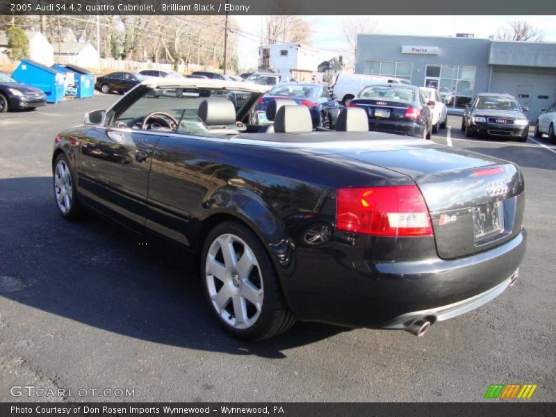 Brilliant Black / Ebony 2005 Audi S4 4.2 quattro Cabriolet