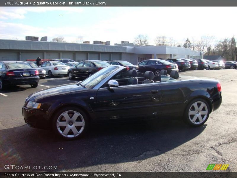 Brilliant Black / Ebony 2005 Audi S4 4.2 quattro Cabriolet