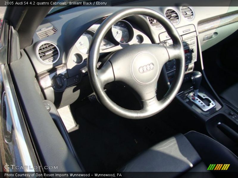 Brilliant Black / Ebony 2005 Audi S4 4.2 quattro Cabriolet