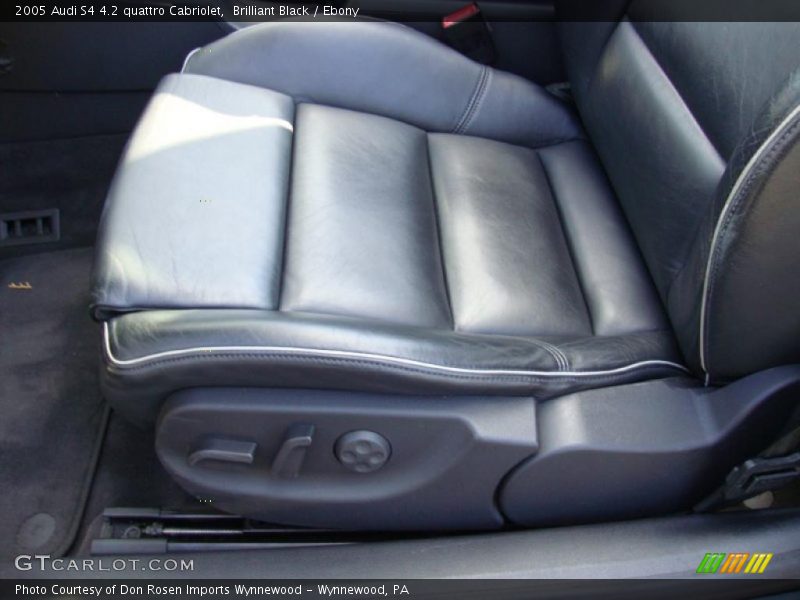  2005 S4 4.2 quattro Cabriolet Ebony Interior