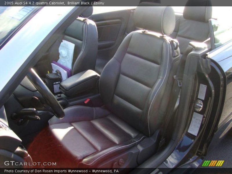  2005 S4 4.2 quattro Cabriolet Ebony Interior