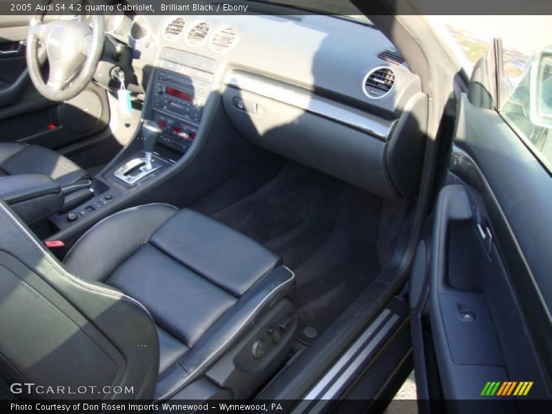 Brilliant Black / Ebony 2005 Audi S4 4.2 quattro Cabriolet