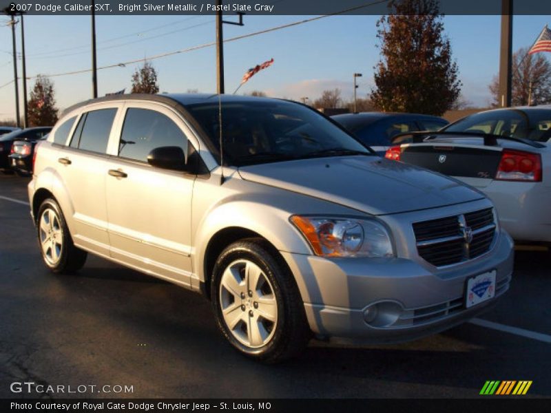 Bright Silver Metallic / Pastel Slate Gray 2007 Dodge Caliber SXT