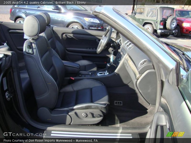 Brilliant Black / Ebony 2005 Audi S4 4.2 quattro Cabriolet