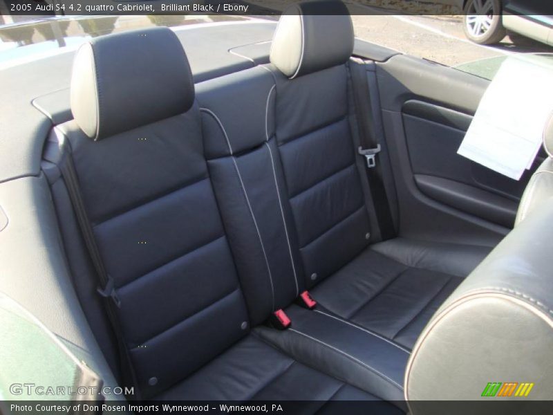  2005 S4 4.2 quattro Cabriolet Ebony Interior