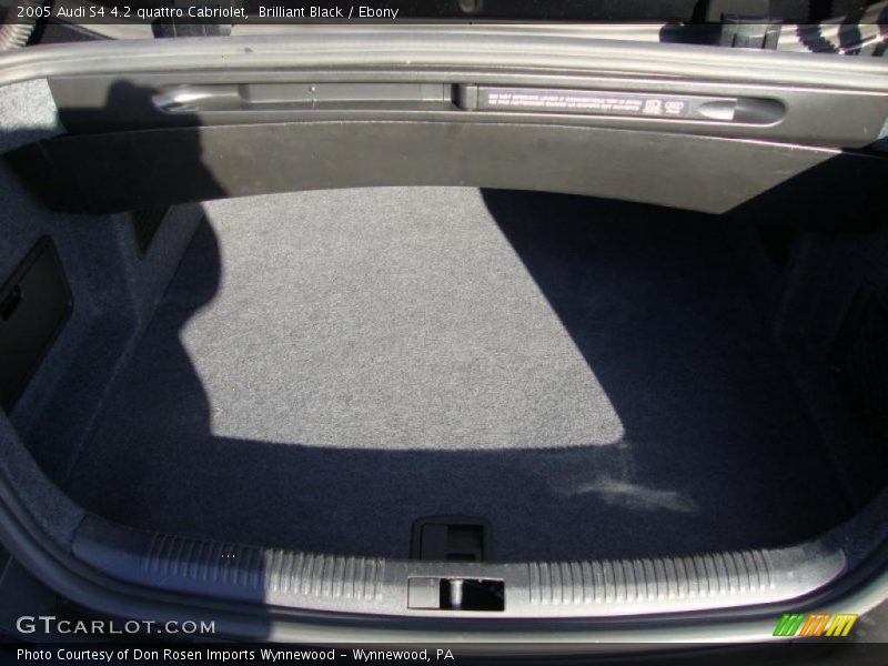  2005 S4 4.2 quattro Cabriolet Trunk