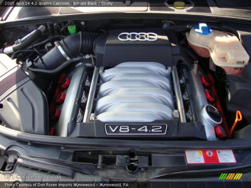 2005 S4 4.2 quattro Cabriolet Engine - 4.2 Liter DOHC 40-Valve V8