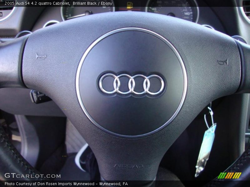 Brilliant Black / Ebony 2005 Audi S4 4.2 quattro Cabriolet