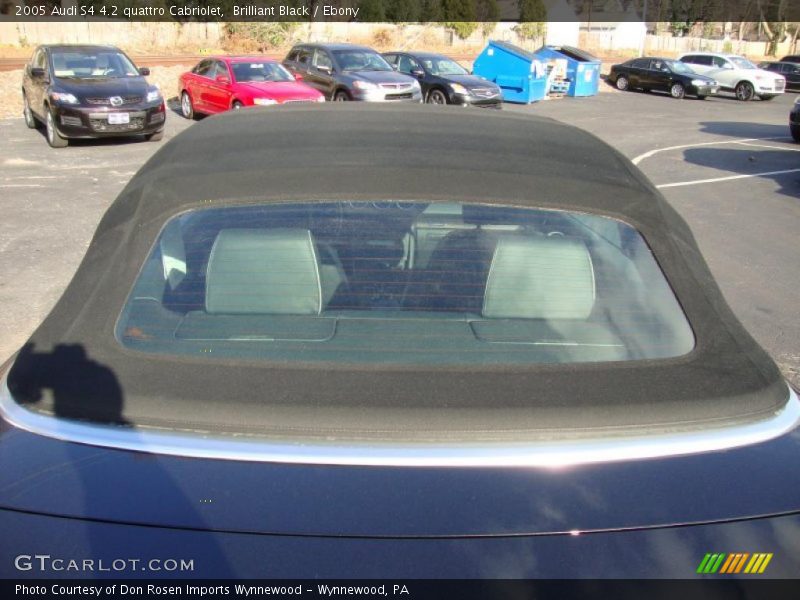 Brilliant Black / Ebony 2005 Audi S4 4.2 quattro Cabriolet