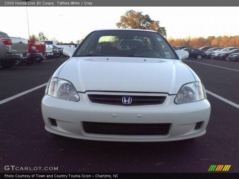 Taffeta White / Gray 2000 Honda Civic EX Coupe