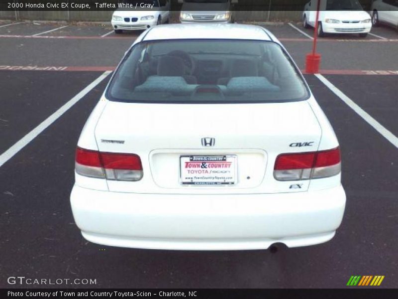 Taffeta White / Gray 2000 Honda Civic EX Coupe