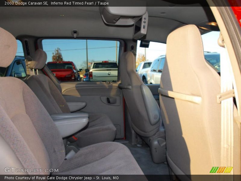 Inferno Red Tinted Pearl / Taupe 2003 Dodge Caravan SE