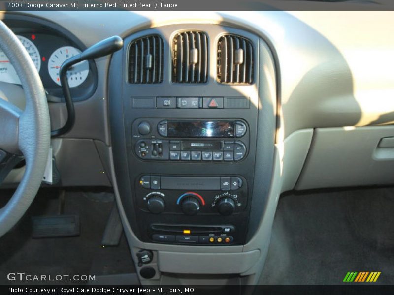 Controls of 2003 Caravan SE