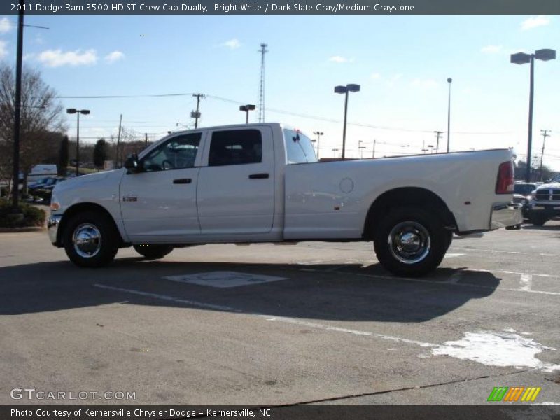 Bright White / Dark Slate Gray/Medium Graystone 2011 Dodge Ram 3500 HD ST Crew Cab Dually
