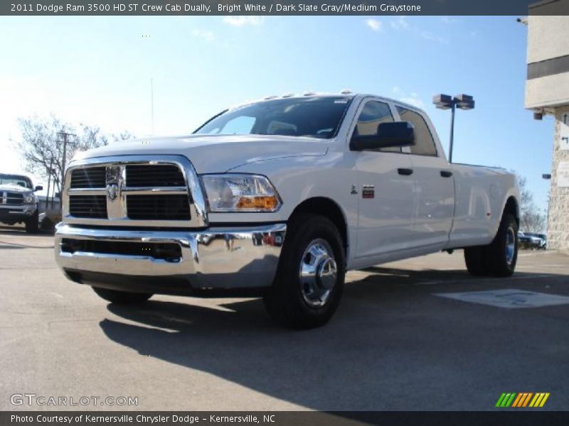 Front 3/4 View of 2011 Ram 3500 HD ST Crew Cab Dually