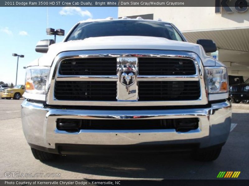 Bright White / Dark Slate Gray/Medium Graystone 2011 Dodge Ram 3500 HD ST Crew Cab Dually