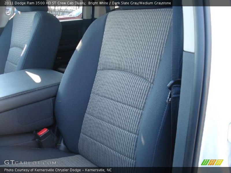Bright White / Dark Slate Gray/Medium Graystone 2011 Dodge Ram 3500 HD ST Crew Cab Dually