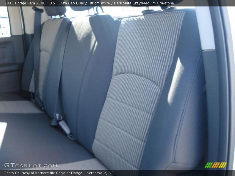 Bright White / Dark Slate Gray/Medium Graystone 2011 Dodge Ram 3500 HD ST Crew Cab Dually